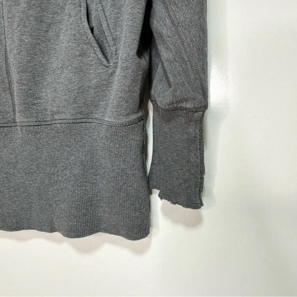 Lululemon Flashback Pullover Slouchy Hooded Sweatshirt Gray 8